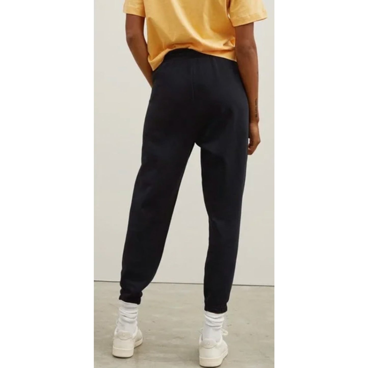Everlane Womens The Track Jogger Sweatpants Black Organic Cotton Small