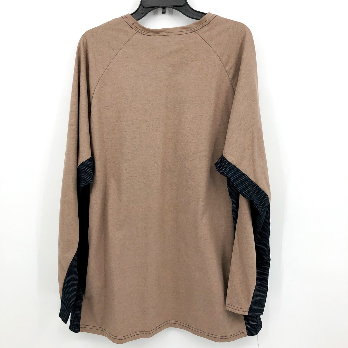 BULWARK Men’s FR Long Sleeve Shirt XXL Khaki Black Chest Pocket Base Layer NWT