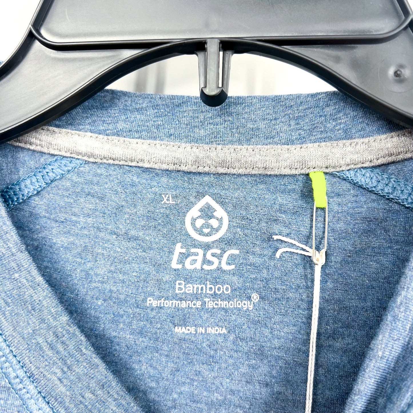 TASC Men's Carrollton Fitness T-Shirt XL Classic Blue Heather Short Sleeve NWT