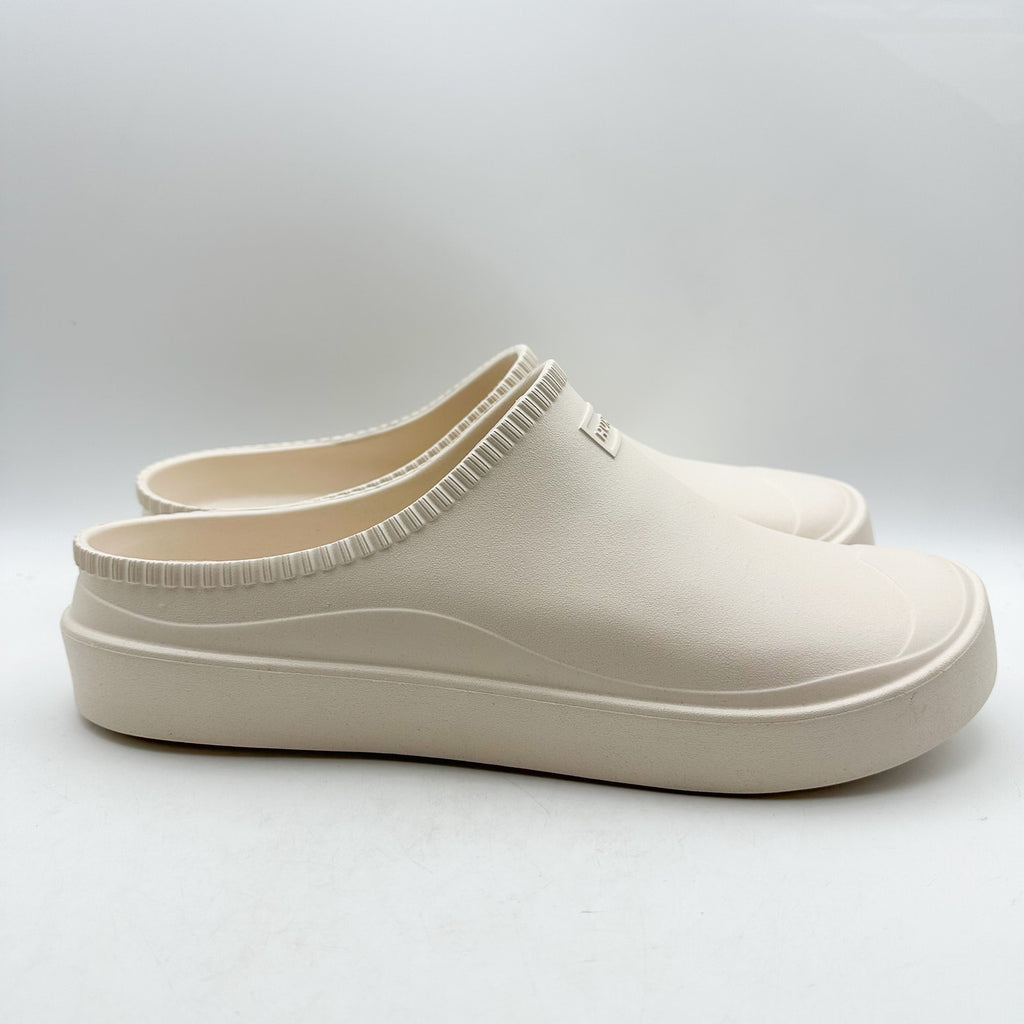 HUNTER Mens In/Out Bloom Clog Size 13 UK 12 White Willow Cream NWOB