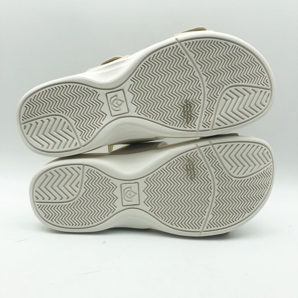 Spenco Womens Vista Slip On Sandals US 7.5 WIDE Grey Morn Leather APMA NIB