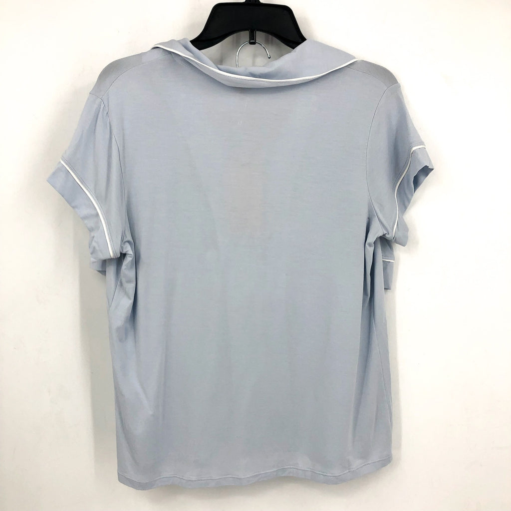 EBERJEY Gisele Shortie Short PJ Set Medium Ice Blue Ivory TENCEL Modal NWT