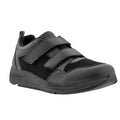 Drew Mens Contest Sneakers US 9.5 WIDE Black Fabric Hook and Loop SR NWOB