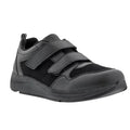 Drew Mens Contest Sneakers US 9.5 WIDE Black Fabric Hook and Loop SR NWOB