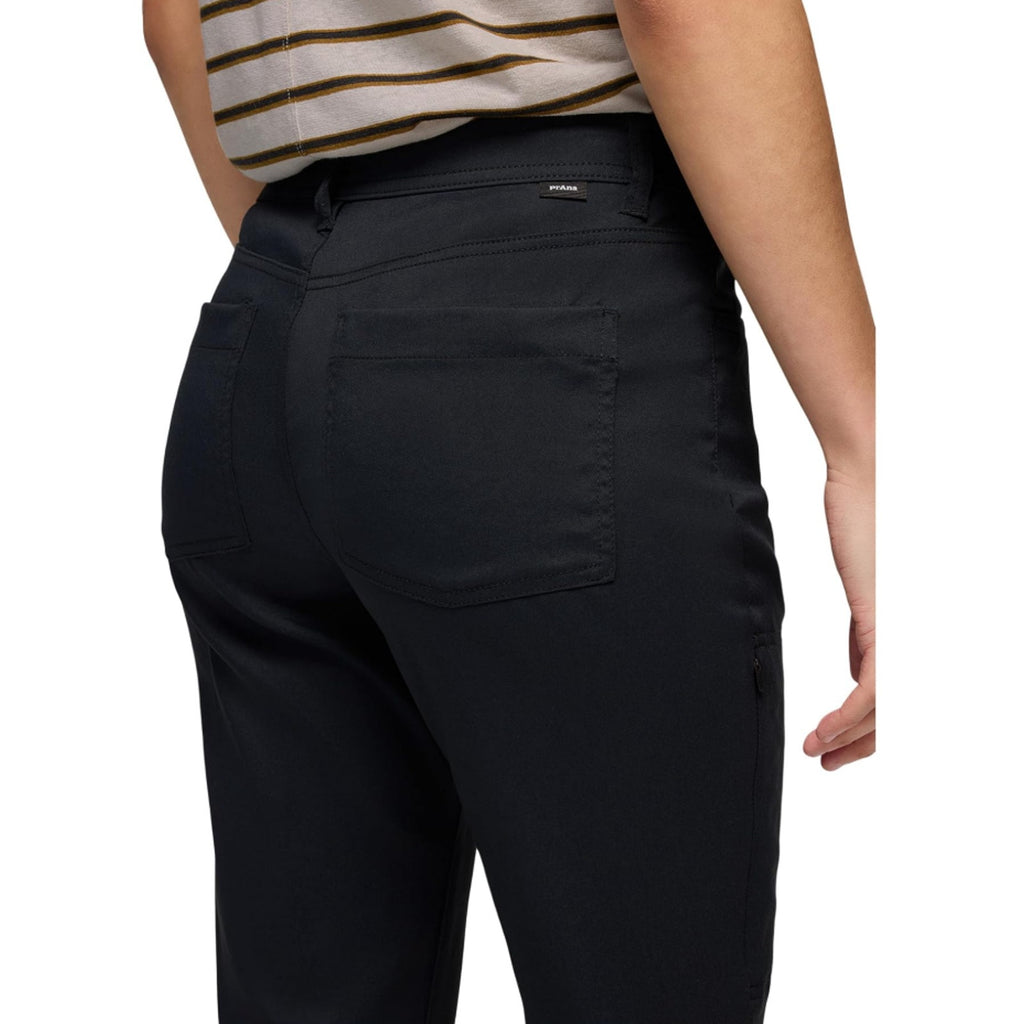 PRANA Women's Zion Halle Pants Size 0 Black Straight Leg 30" Inseam Stretch NWT