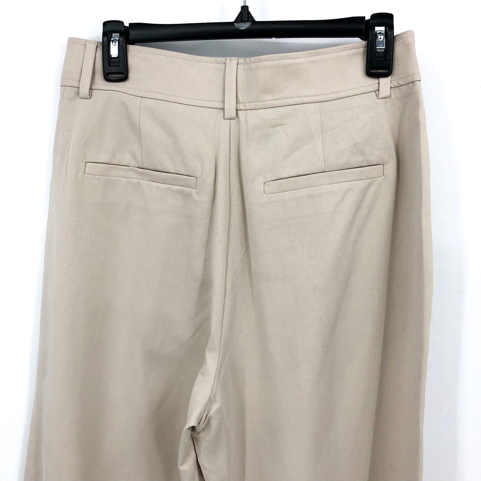 EVERLANE Women's Way High Drape Pants Size 12S Khaki 29" Inseam Sandstone NWT