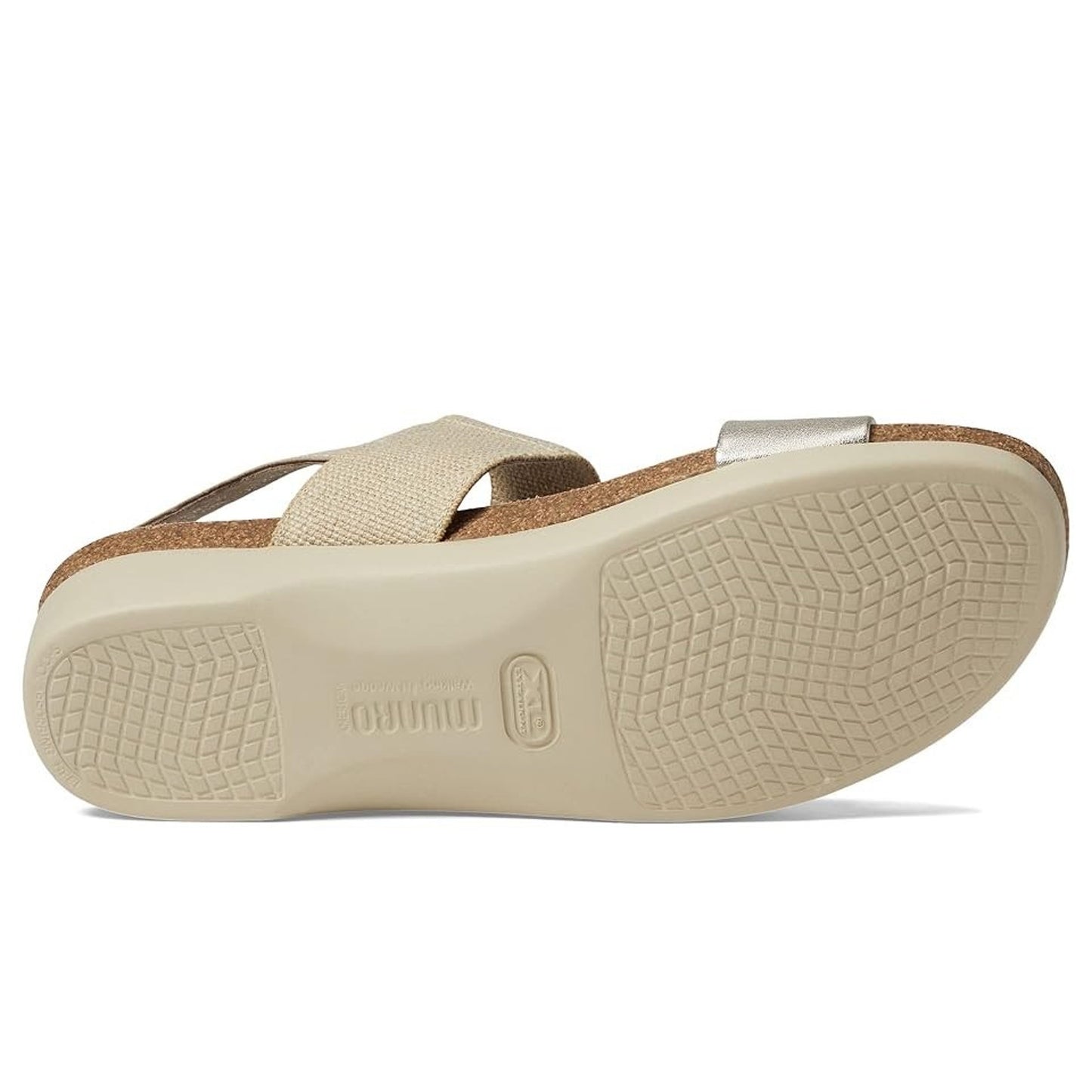 Munro Womens Pisces Casual Sandal US 9.5 WW EU 40 Gold Slingback NIB