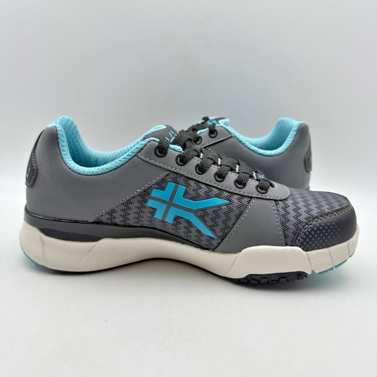 Kuru Womens Quantum Walking Sneakers Size 5 WIDE White Blue Athletic NWOB