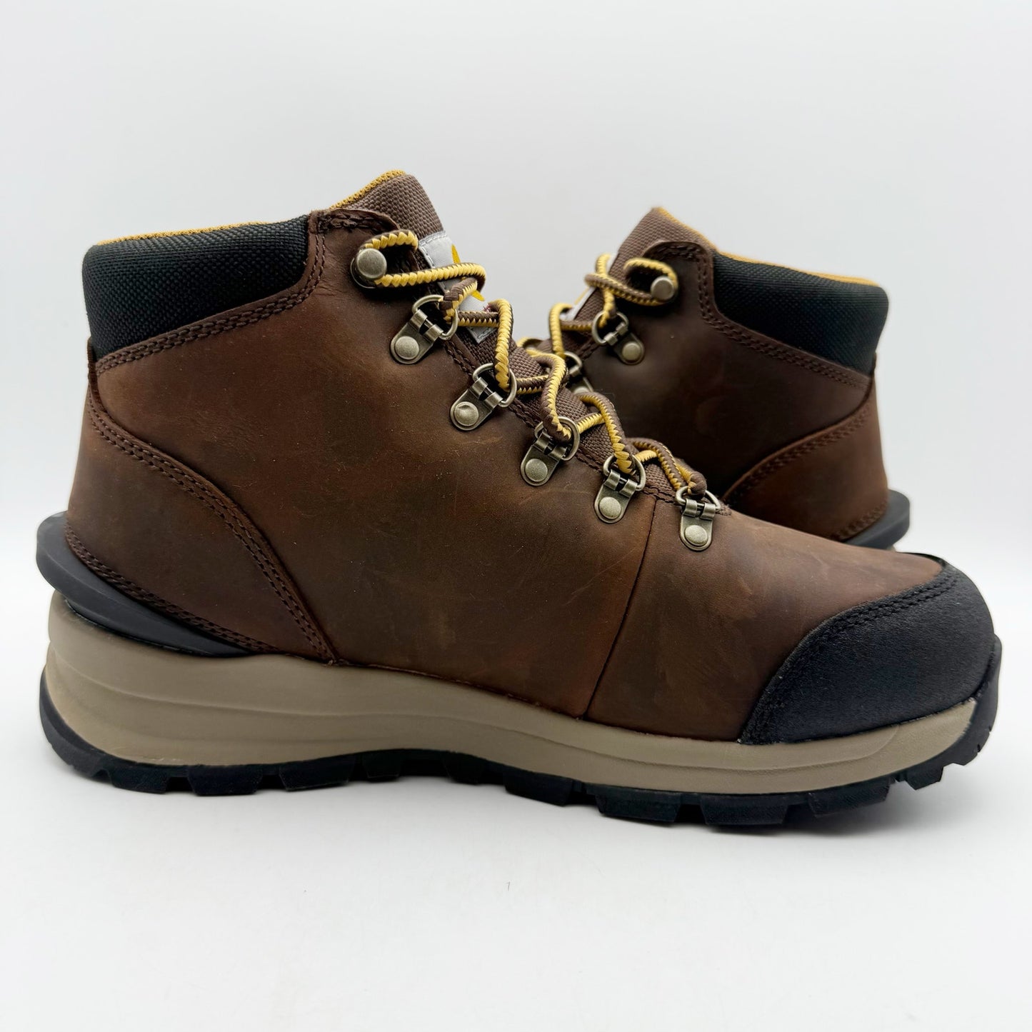 Carhartt Mens Gilmore 5" Work Boots US 8.5 Wide Brown Alloy Toe Waterproof NIB