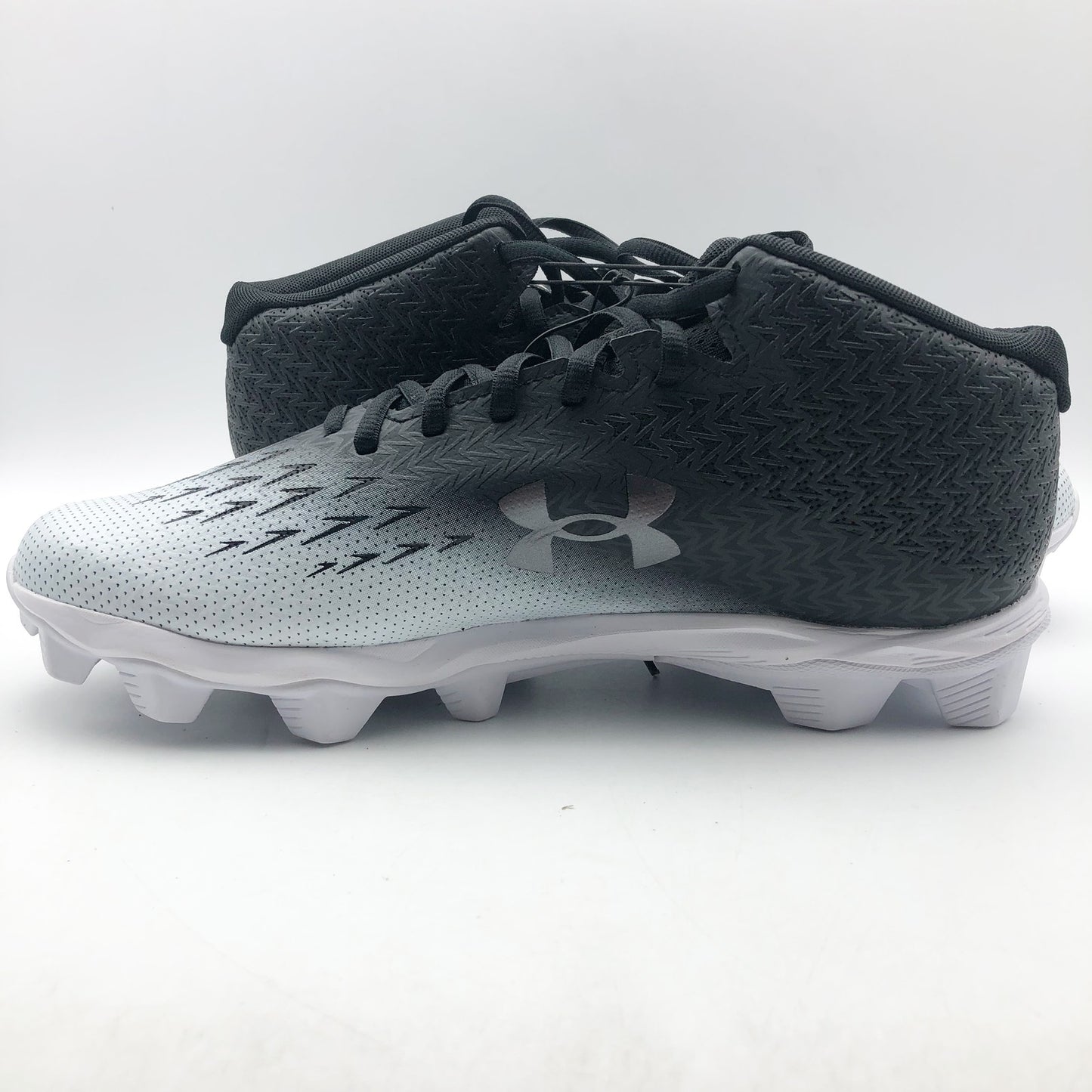 Under Armour Spotlight Franchise RM 4.0 Football Cleats 12 Black White NWOB