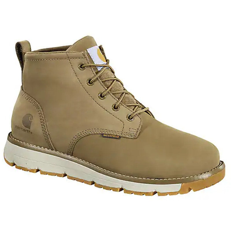 Carhartt Mens Millbrook Wedge Boots US 14 M Khaki Tan Leather Waterproof NIB
