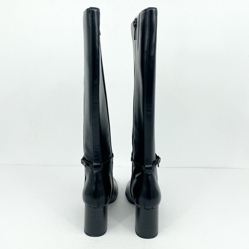 Anne Klein Womens Brenice Knee High Tall Boots Size 9 Vegan Leather NIB