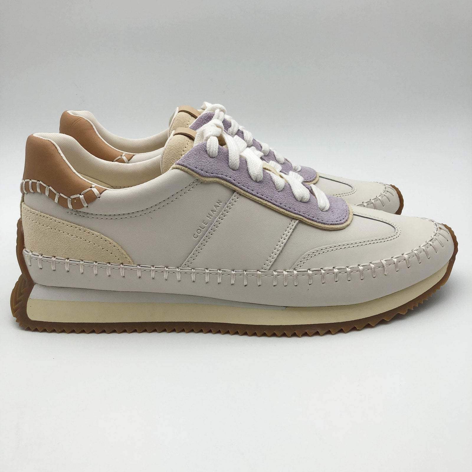 Cole Haan Womens Grandpro Premier Casual Sneakers 8.5 Wide White Leather NIB