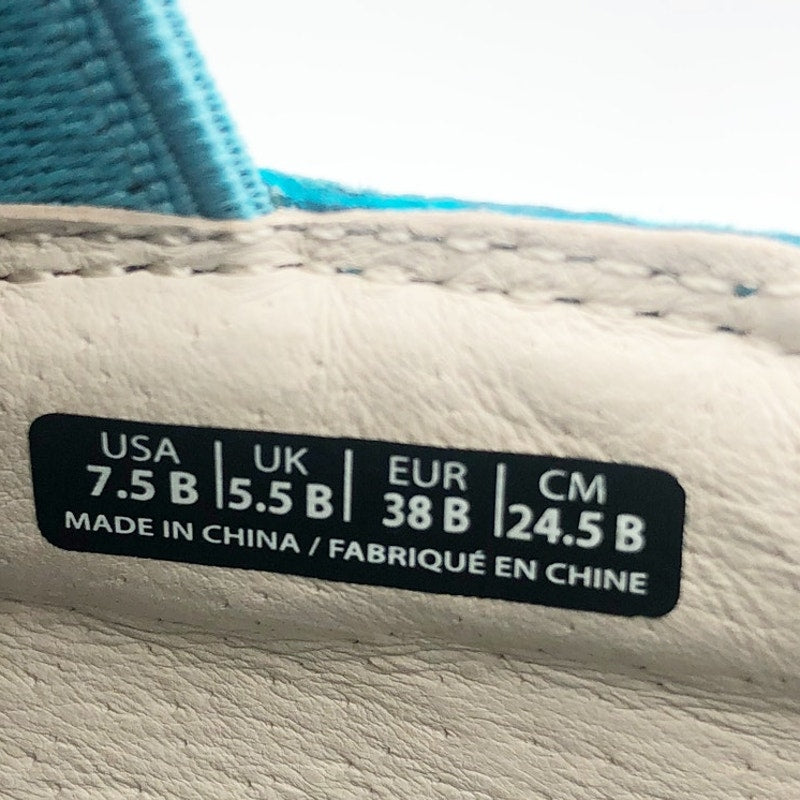 Spenco Womens Saylor Slip On Sneakers Size 7.5 Aqua Sea Blue Leather NIB