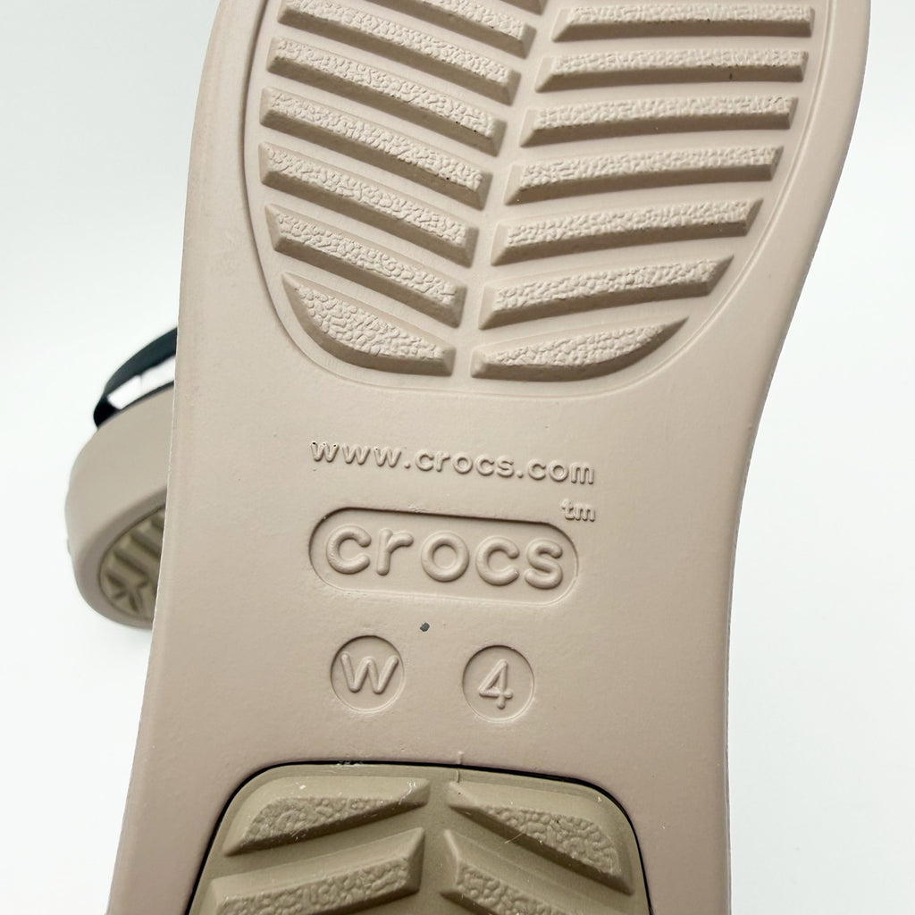 Crocs Womens Brooklyn Low Wedge Sandals Size 4 EU 33.5 Black NWT