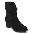 Skechers Womens Taxi Compelling Flirt Boot US 7 Black Suede Water Resistant NIB