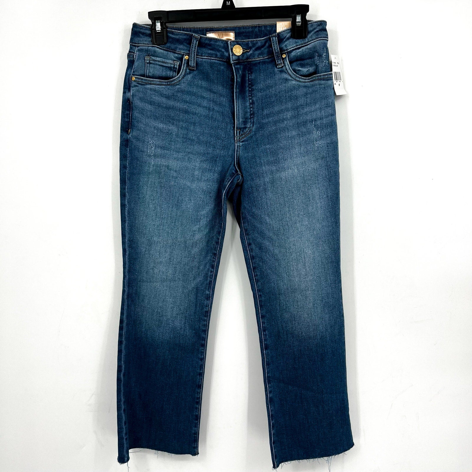 KUT FROM THE KLOTH Womens Kelsey Fab Ab Flare Jeans 6 Petite Blue Perceptual NWT