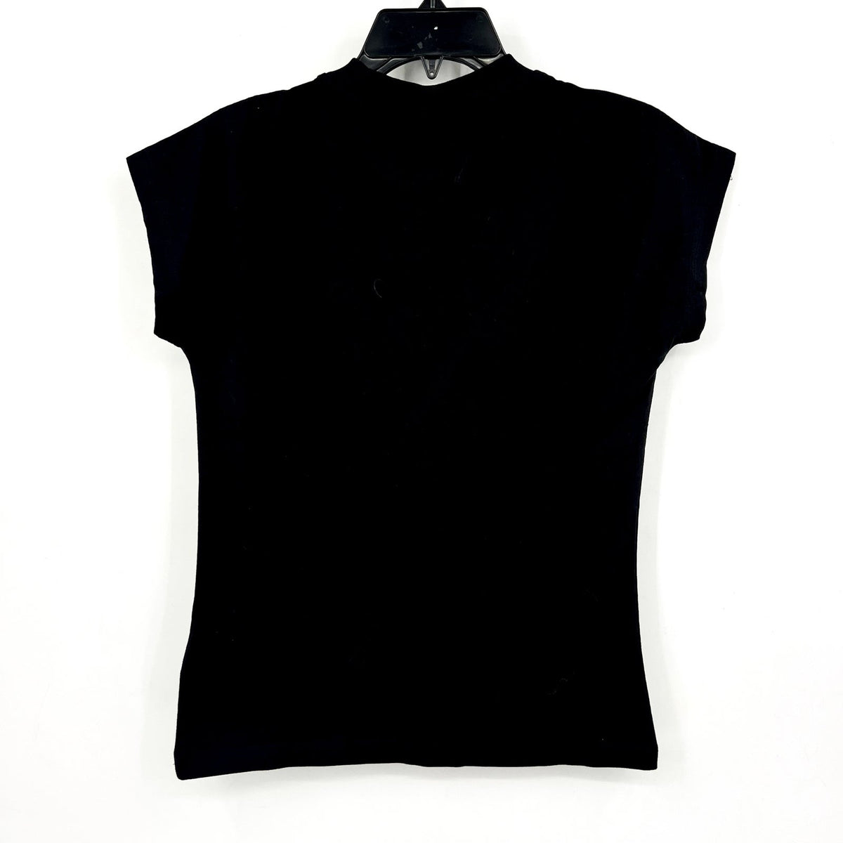 ADIDAS Women's Essentials Linear Cotton Tee Large Black White Short Sleeve NWT