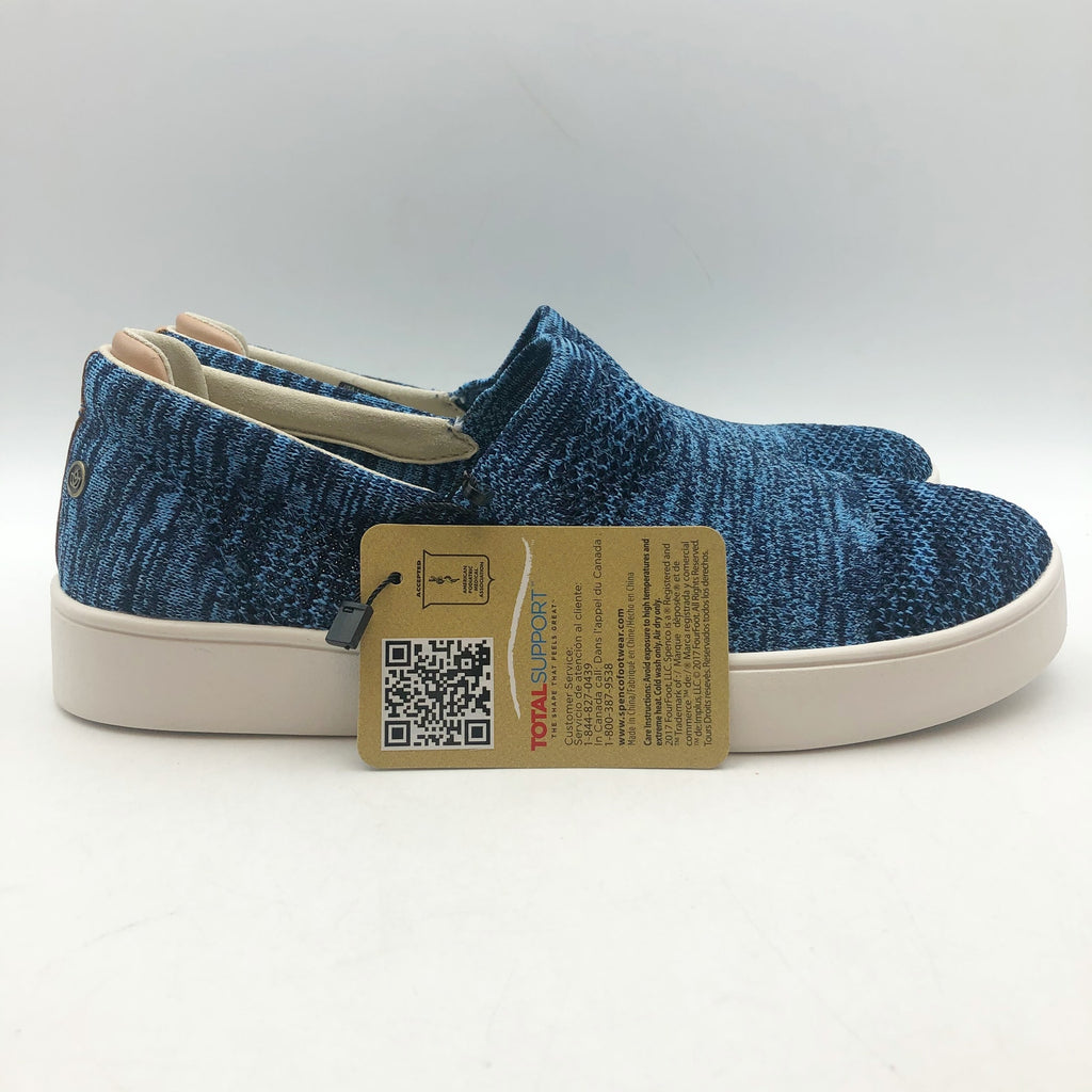 Spenco Womens Coastal Slip-on Sneakers Size 8 WIDE Patriot Blue Knit NIB