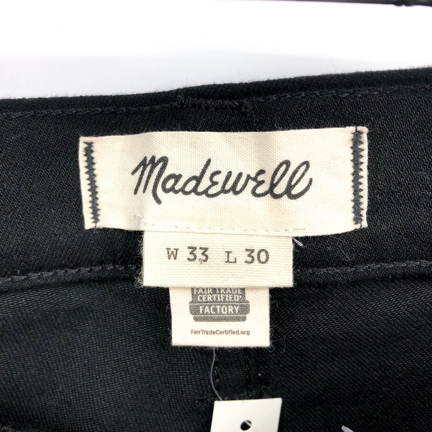 MADEWELL Men's Slim Jeans 33x30 Black Bainhart ND479 COOLMAX Denim NWT