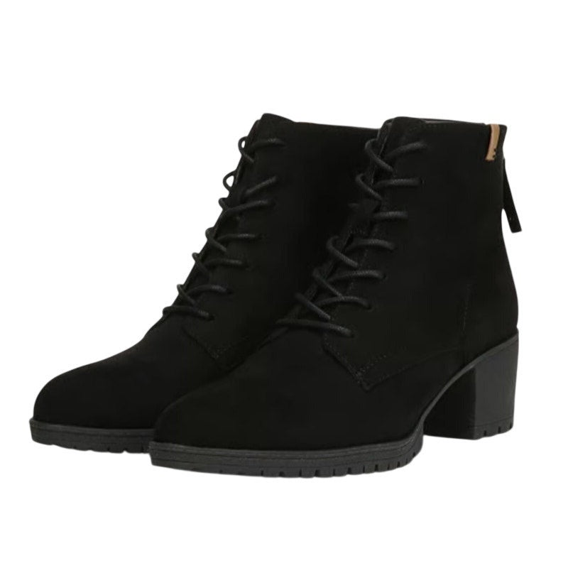 Dr. Scholl's Womens Laurence Heel Booties US 8 M Black Microsuede NIB