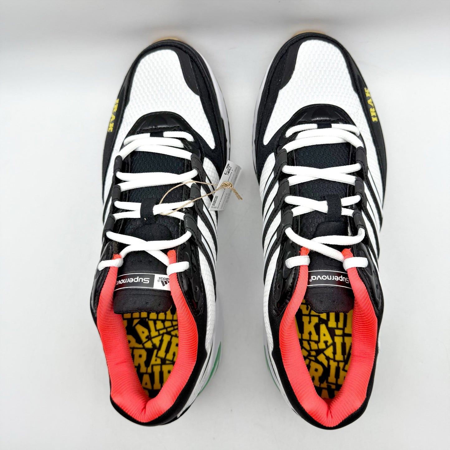 Adidas Mens x IRAK Supernova Cushion 7 Sneaker US 10 M White Black Athletic NWOB