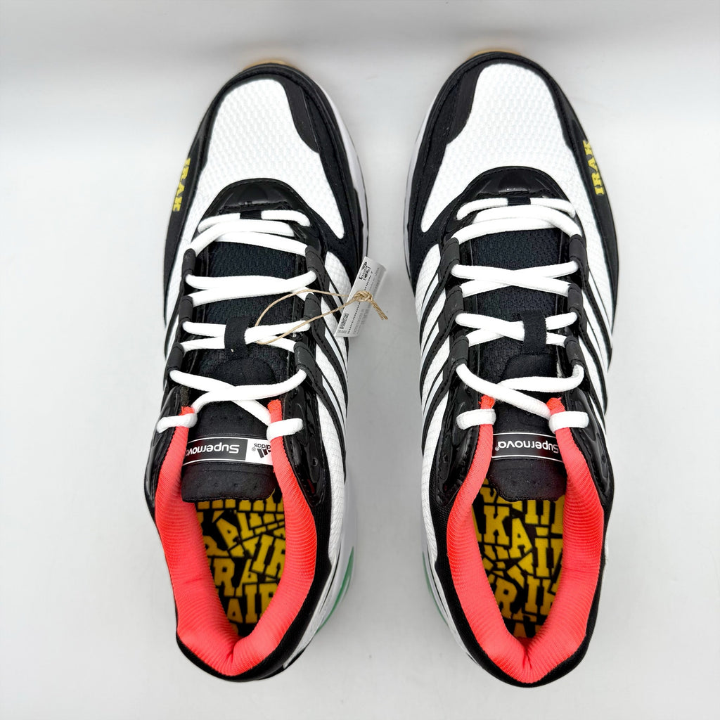 Adidas Mens x IRAK Supernova Cushion 7 Sneaker US 10 M White Black Athletic NWOB
