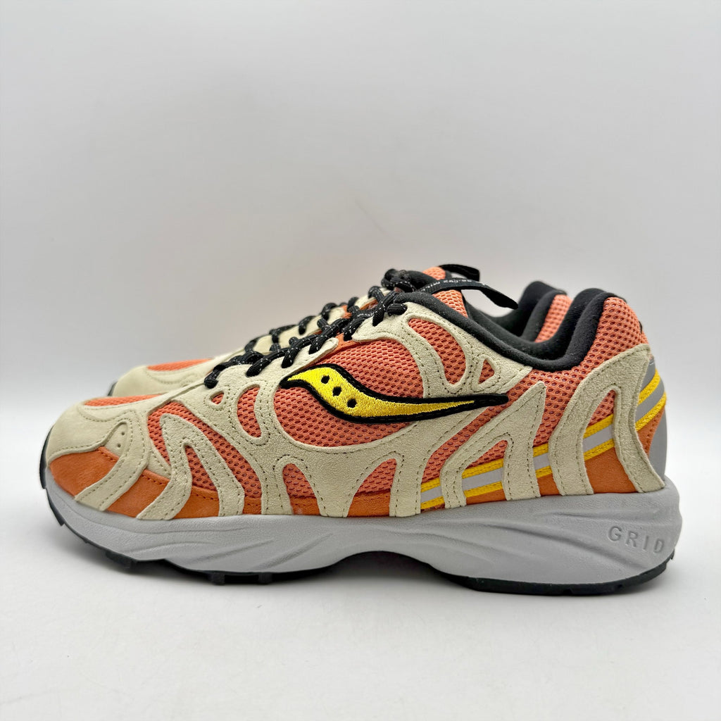 Saucony Mens Grid Azura 2000 Athletic Shoes Size 8 EU 41 Orange Tan NIB