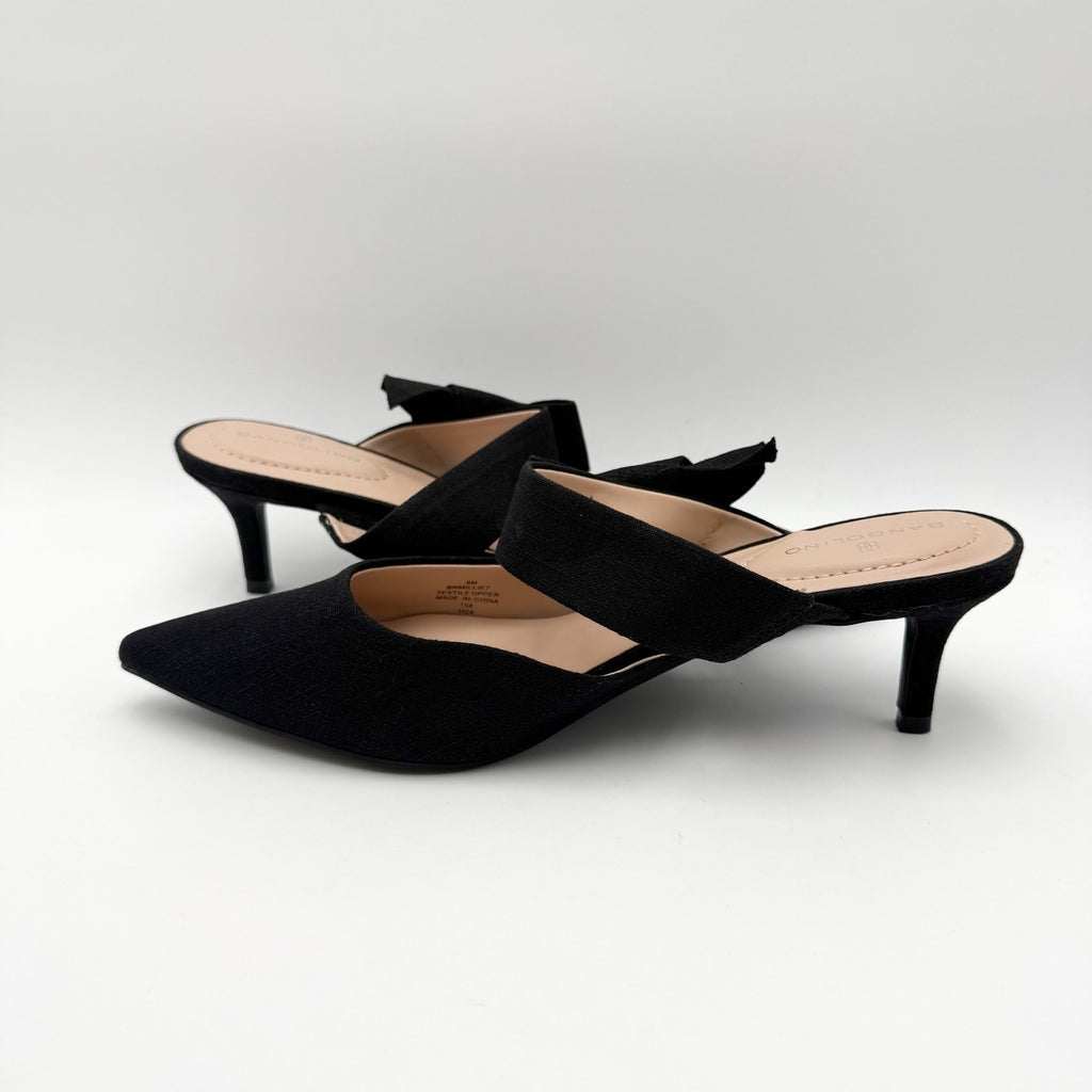 Bandolino Womens Millie Heels US 8 M EU 39 Black Slip On NWOB