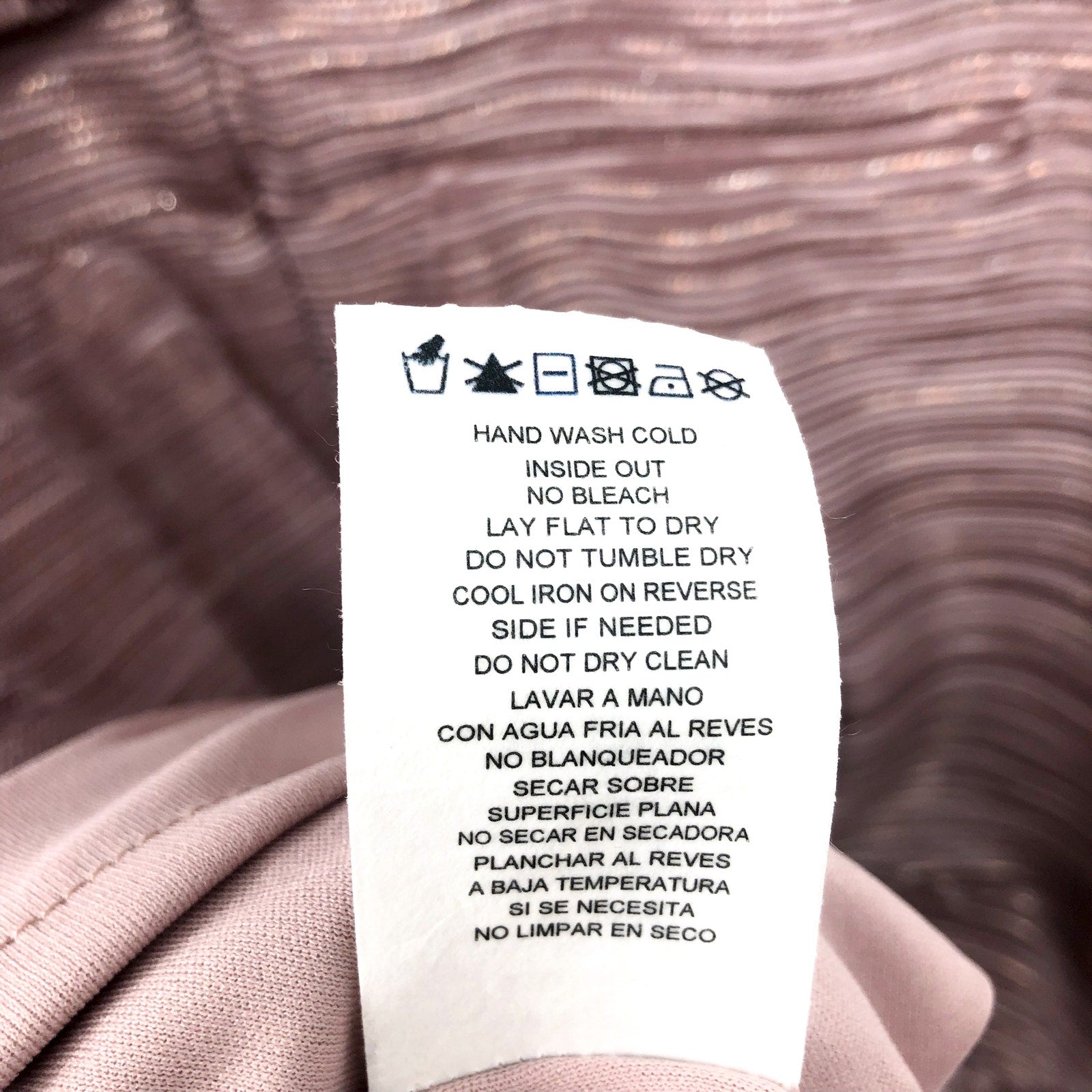 NIGHTWAY Women's Blouson Dress Size 18W Pink Rose Gold Long Sleeve NWT