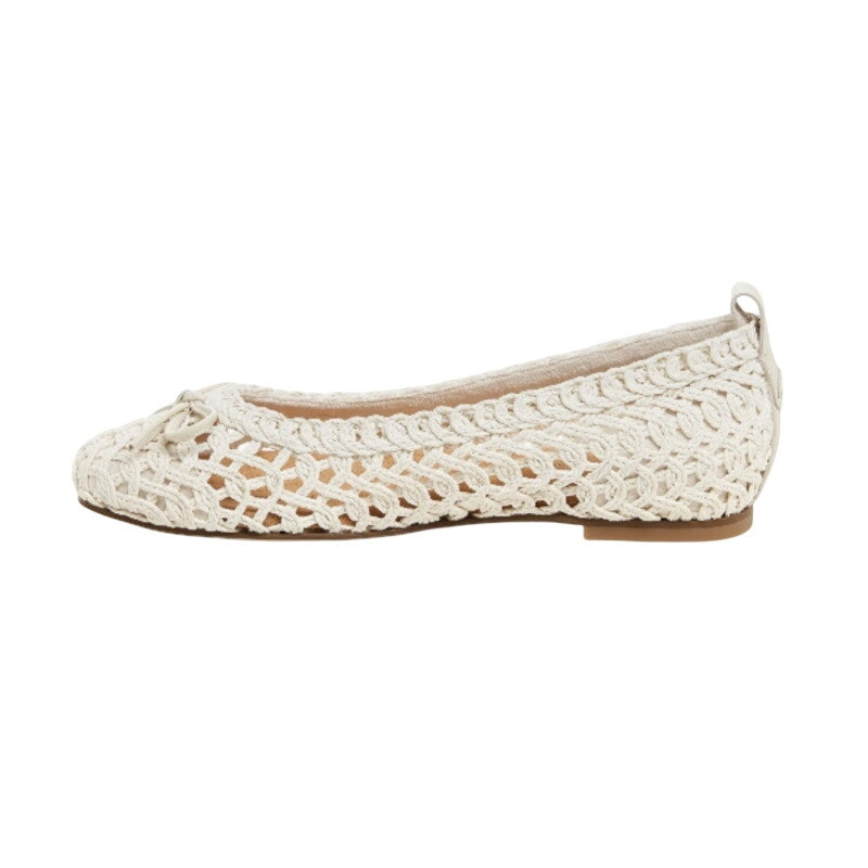 Kelsi Dagger Brooklyn Womens Frankie Flats US 8.5 EU 39 White Crochet NWOB