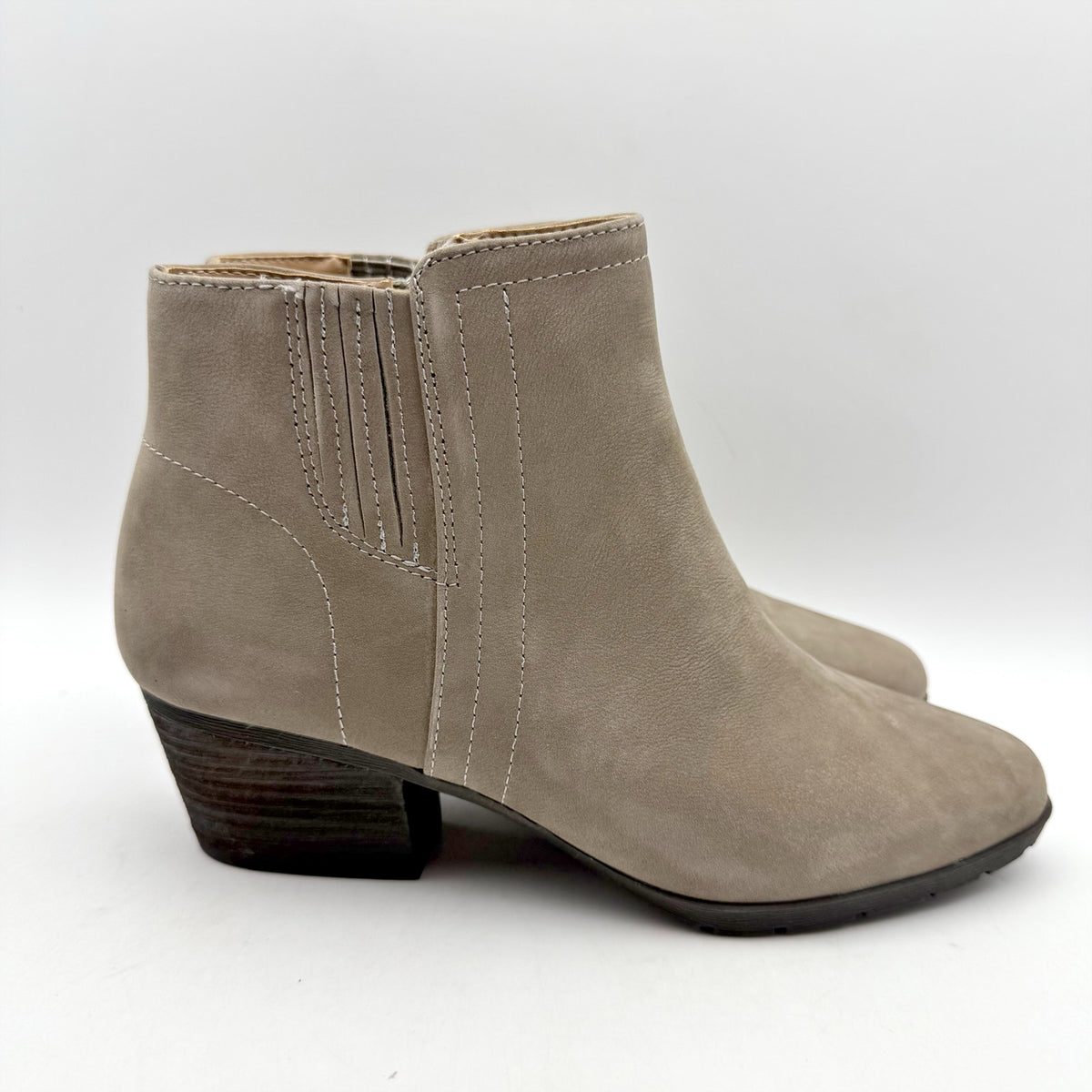 Blondo Womens Valli 2.0 Ankle Booties SIZE 8 M Taupe Grey Nubuck Leather NIB