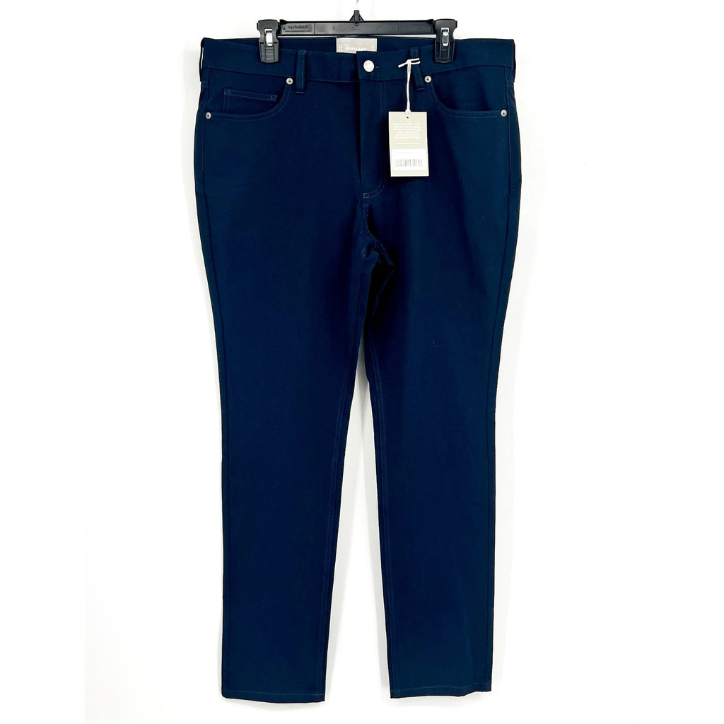 EVERLANE Men's The Performance 5-Pocket Pants 33x32 Navy Blue Stretch Chinos NWT