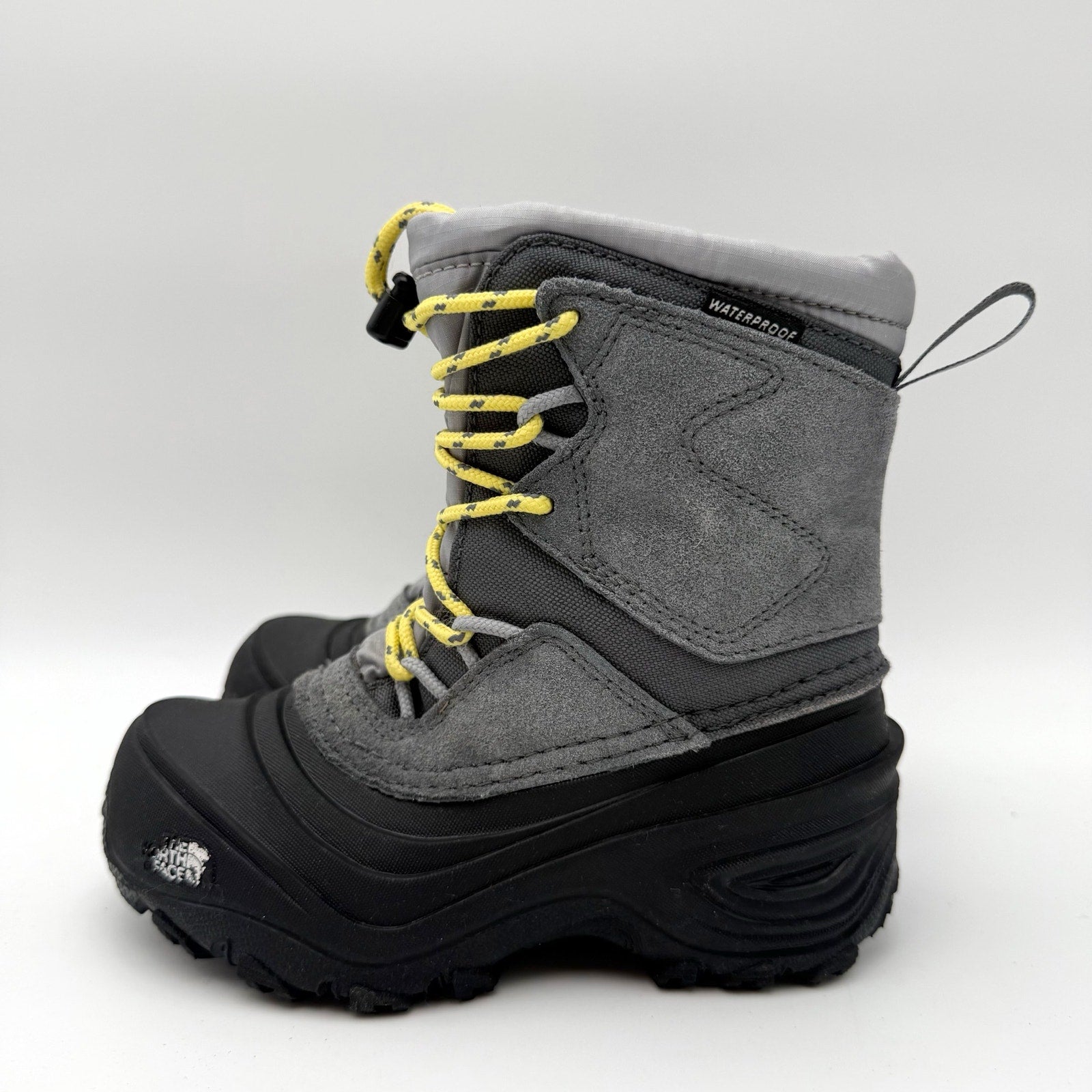 The North Face Kids Alpenglow V Winter Boots US 11 EU 28 Grey Waterproof NIB