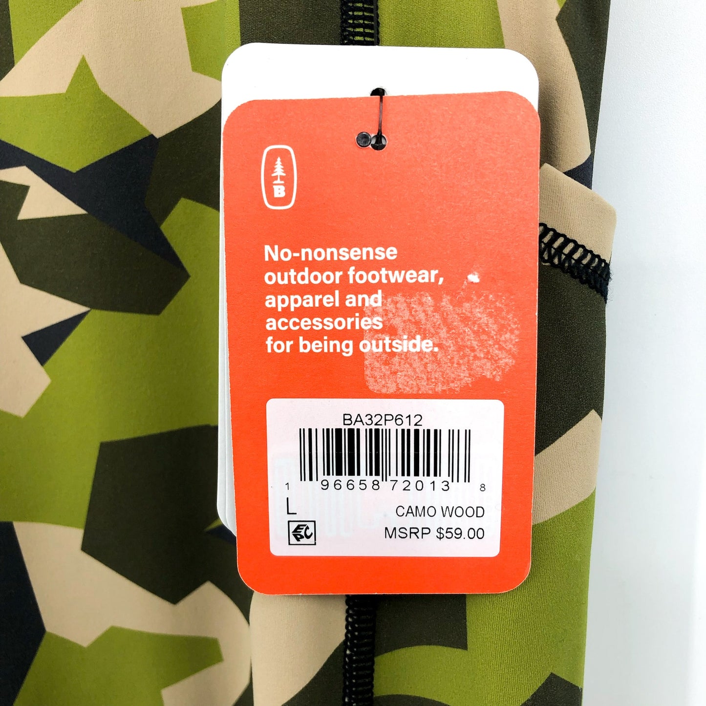 BASS OUTDOOR Women's Rover 7/8 Leggings Green Camo LARGE