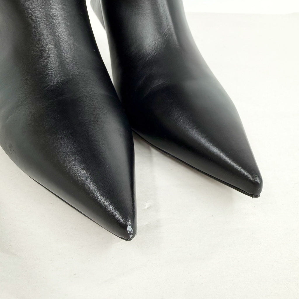 AllSaints Womens Odyssey Over-The-Knee Boots US 9 M Black Leather NWOB