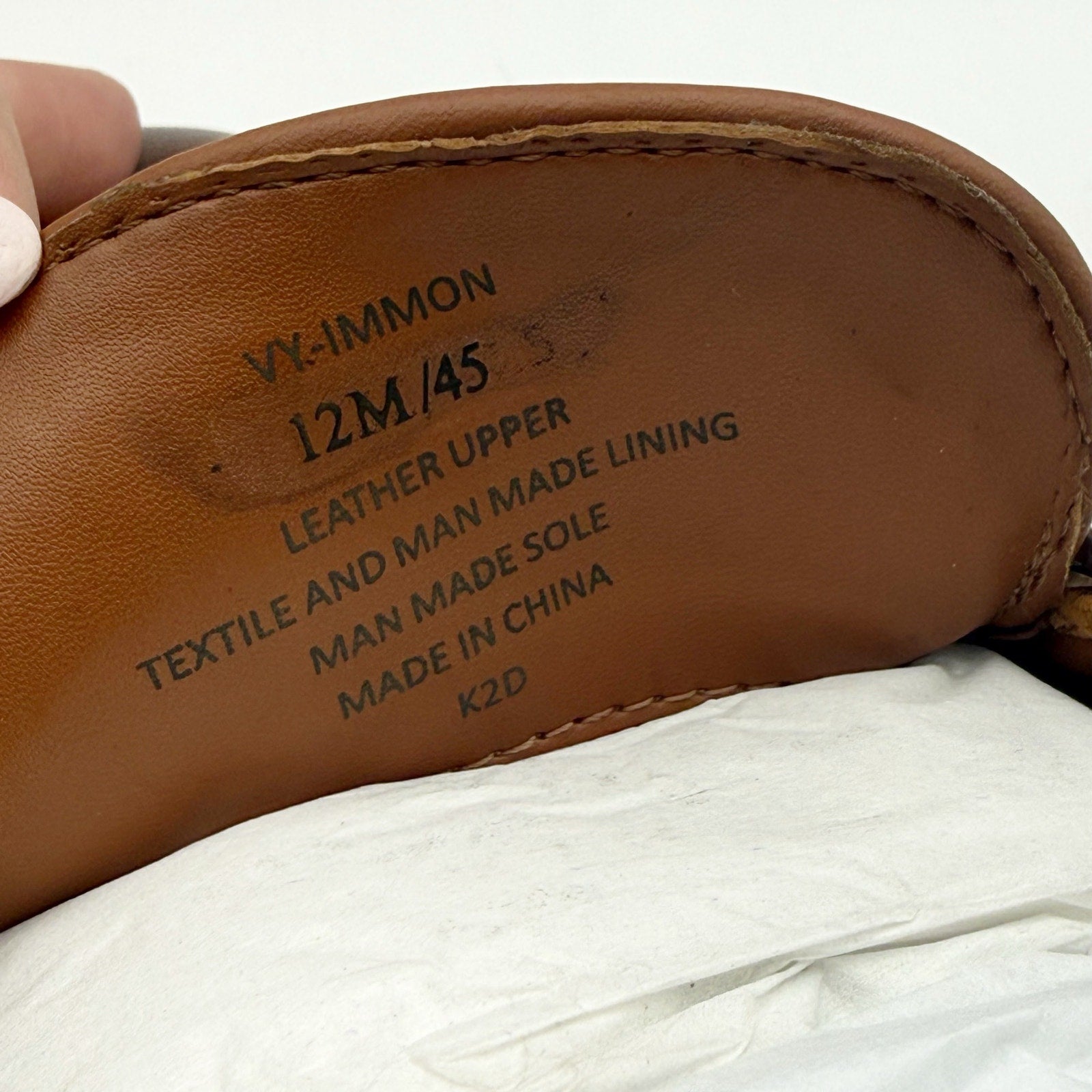 Vince Camuto Mens Immon Loafers Size 12 Brown Leather Metal Bit NWOB