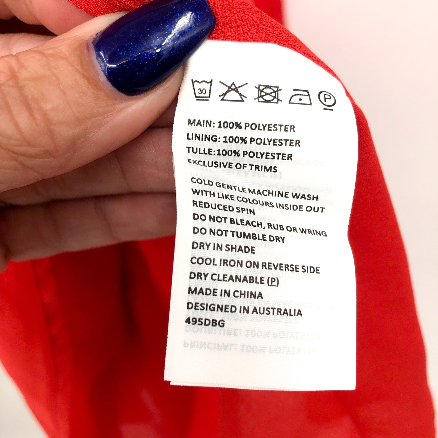 BARDOT Girl's Winona Wrap Dress Fire Red Size 14