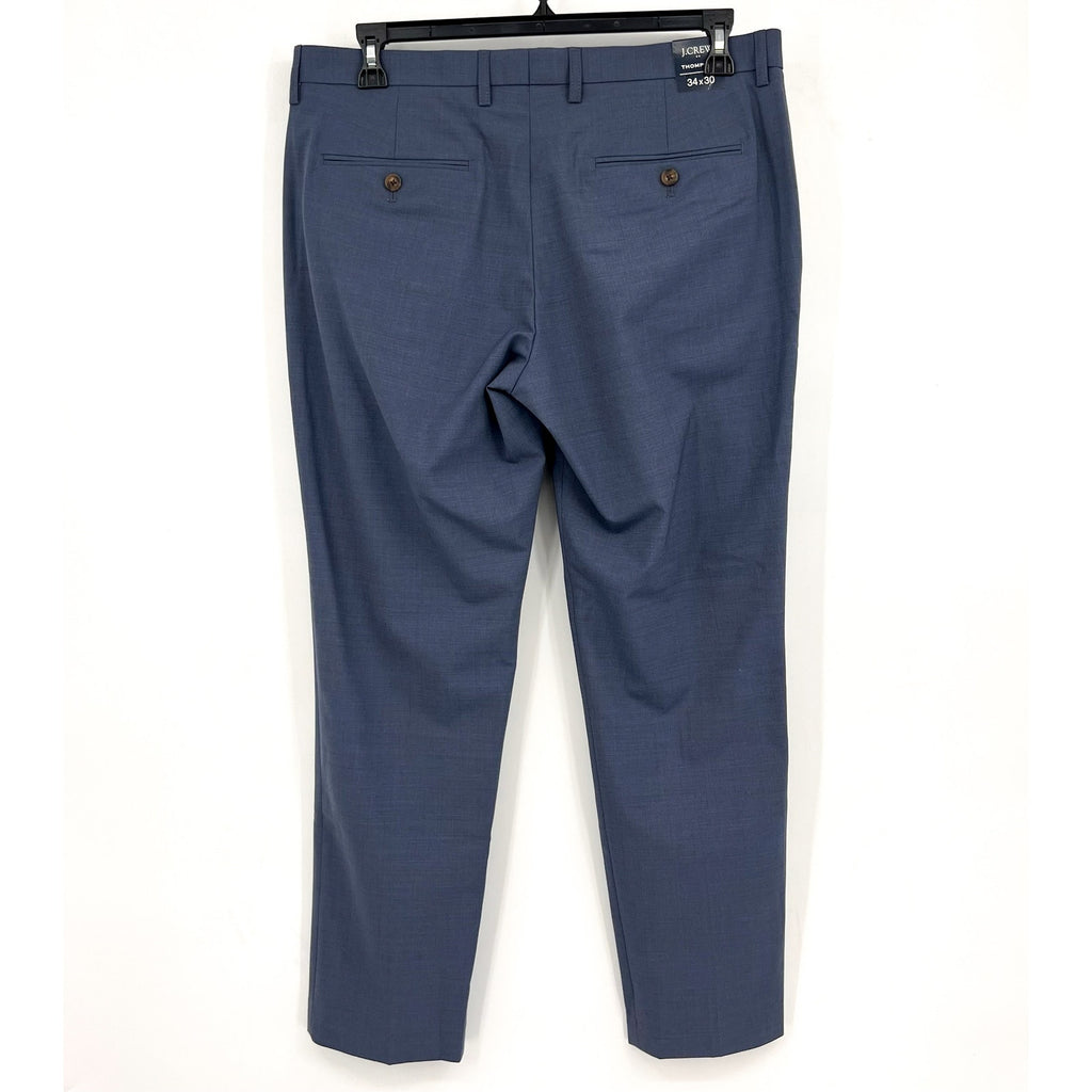 J.CREW Men's Four Season Thompson Dreass Pants 34x30 Blue Wool AP879 NWT