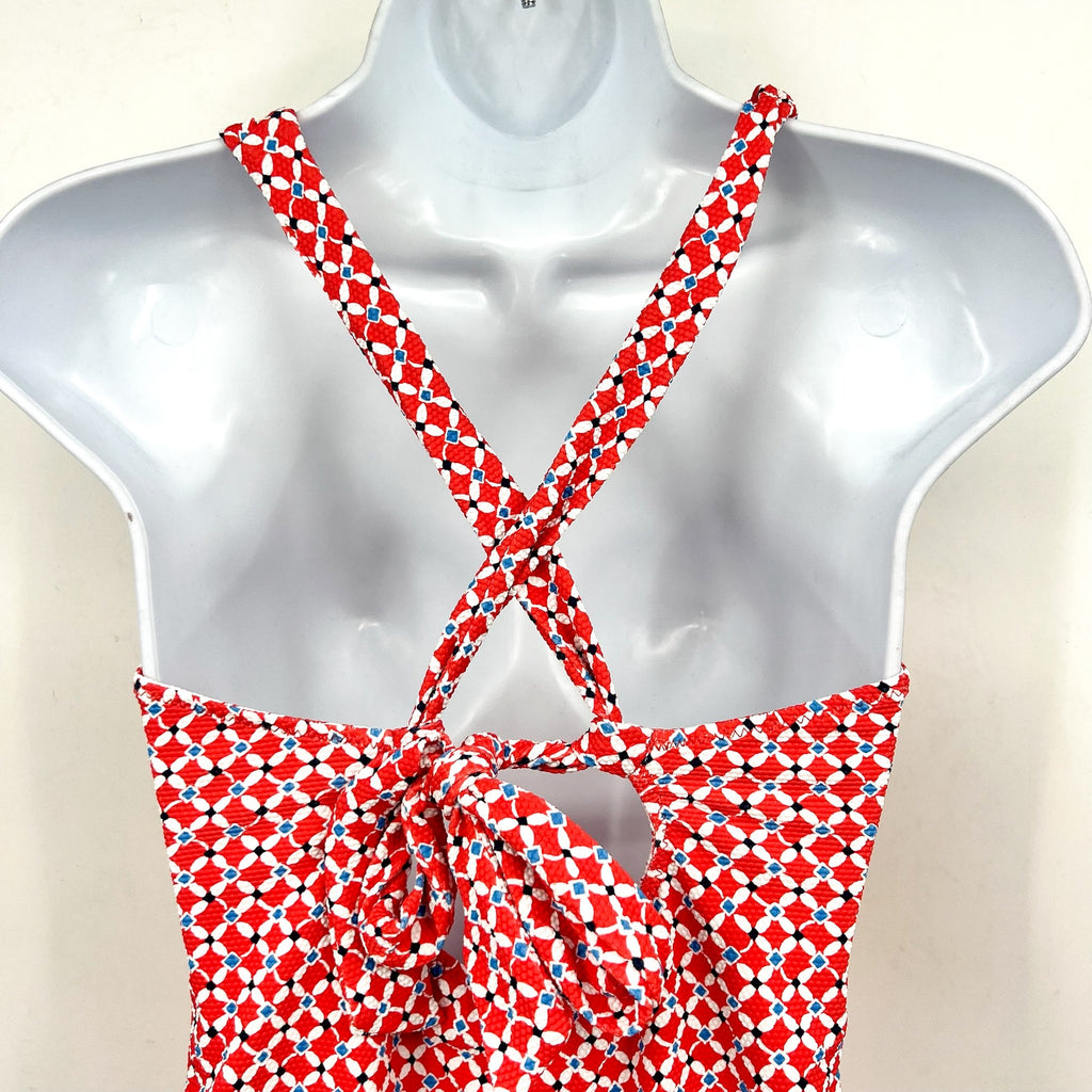 TOMMY BAHAMA Island Cays Fiori Reversible Tankini Top Medium Pink Coral NWT