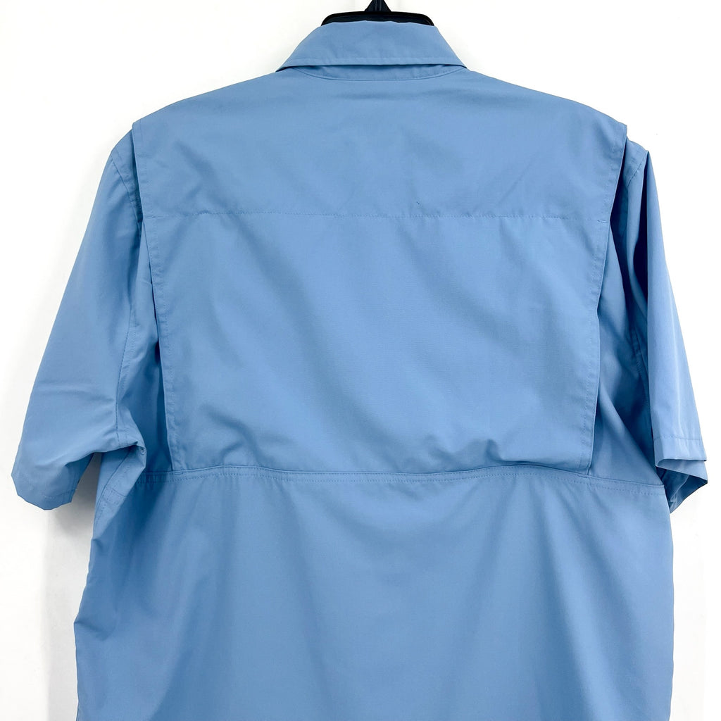 L.L. BEAN Mens Tropicwear Shirt Large Soft Blue Button Down Casual Outdoors NWT