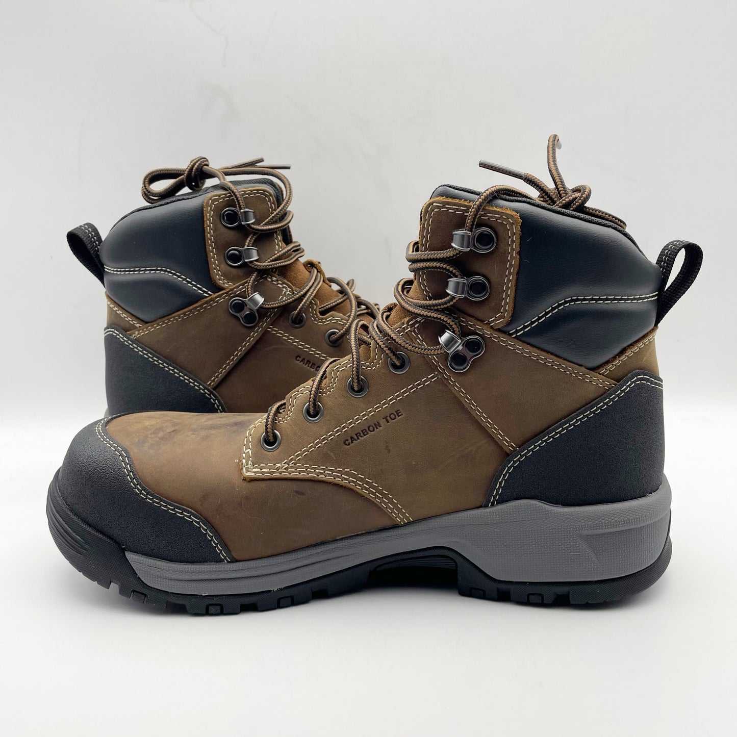 KEEN Womens Evanston 6" Work Boots US 8.5 Wide Brown Carbon Fiber Toe WP NIB