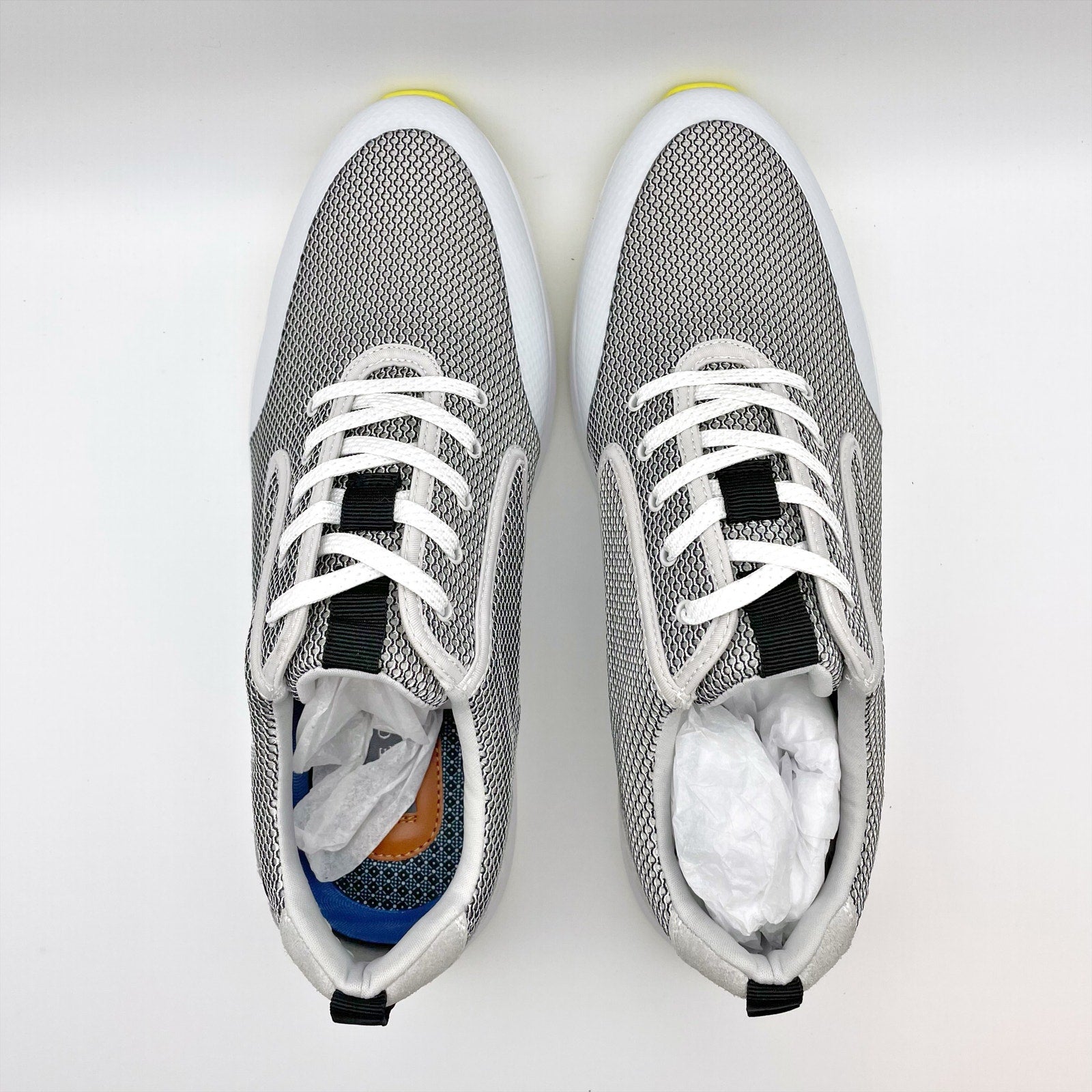 Vince Camuto Mens Emmitt Casual Sneakers US 10.5 M EU 43.5 Grey White NIB