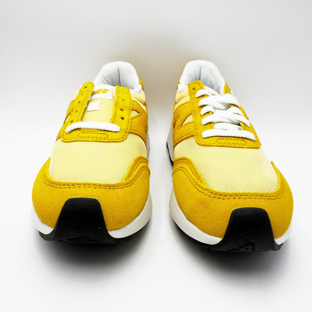 New Balance 370 Casual Sneakers Womens 8 WIDE Mens 6.5 EU 39.5 Yellow White NWOB