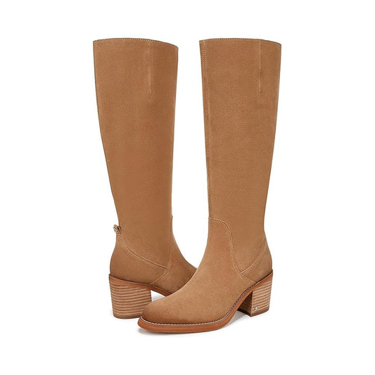 Sam Edelman Womens Soyer Knee High Boots US 6 M EU 36 Caramel Brown Suede NIB