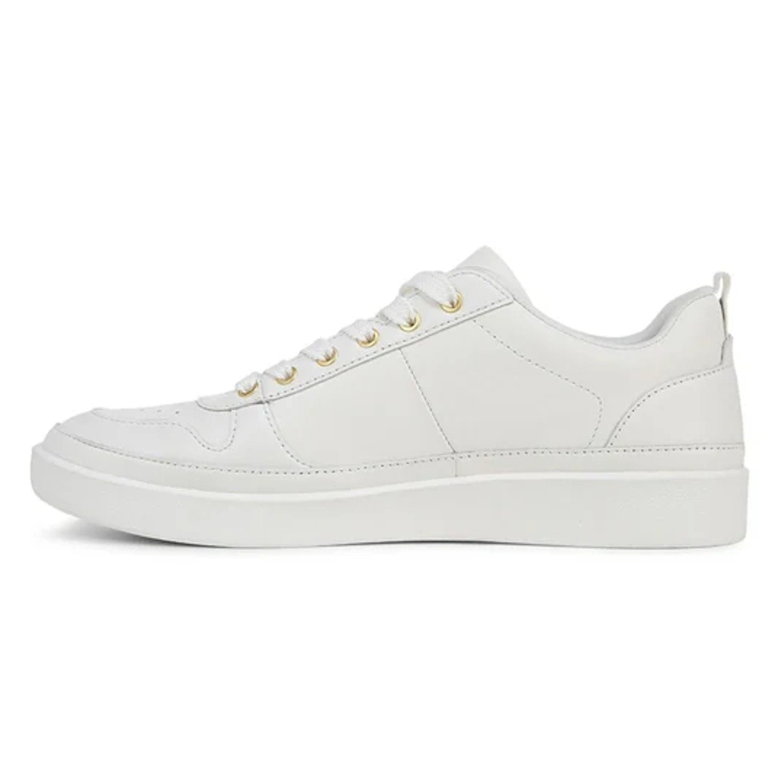 Vionic Womens Elise Casual Sneakers US 8 Wide EU 38.5 White Leather NIB
