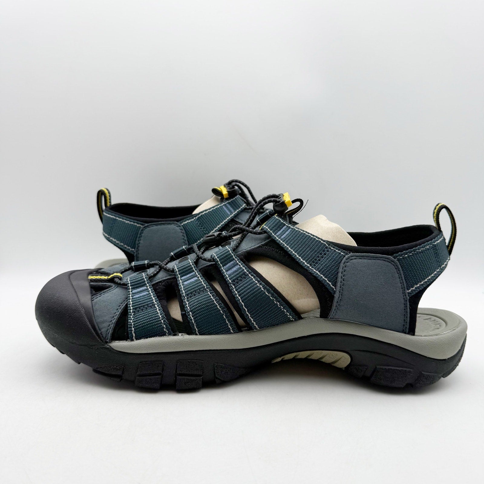 Keen Mens Newport H2 Sandals US 12 EU 46 Blue Black Water-Resistant Hybrid NIB