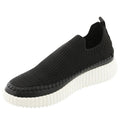 Steve Madden Womens Samarah Sneaker US 8.5 M Black Knitted Pull-On Closure NIB