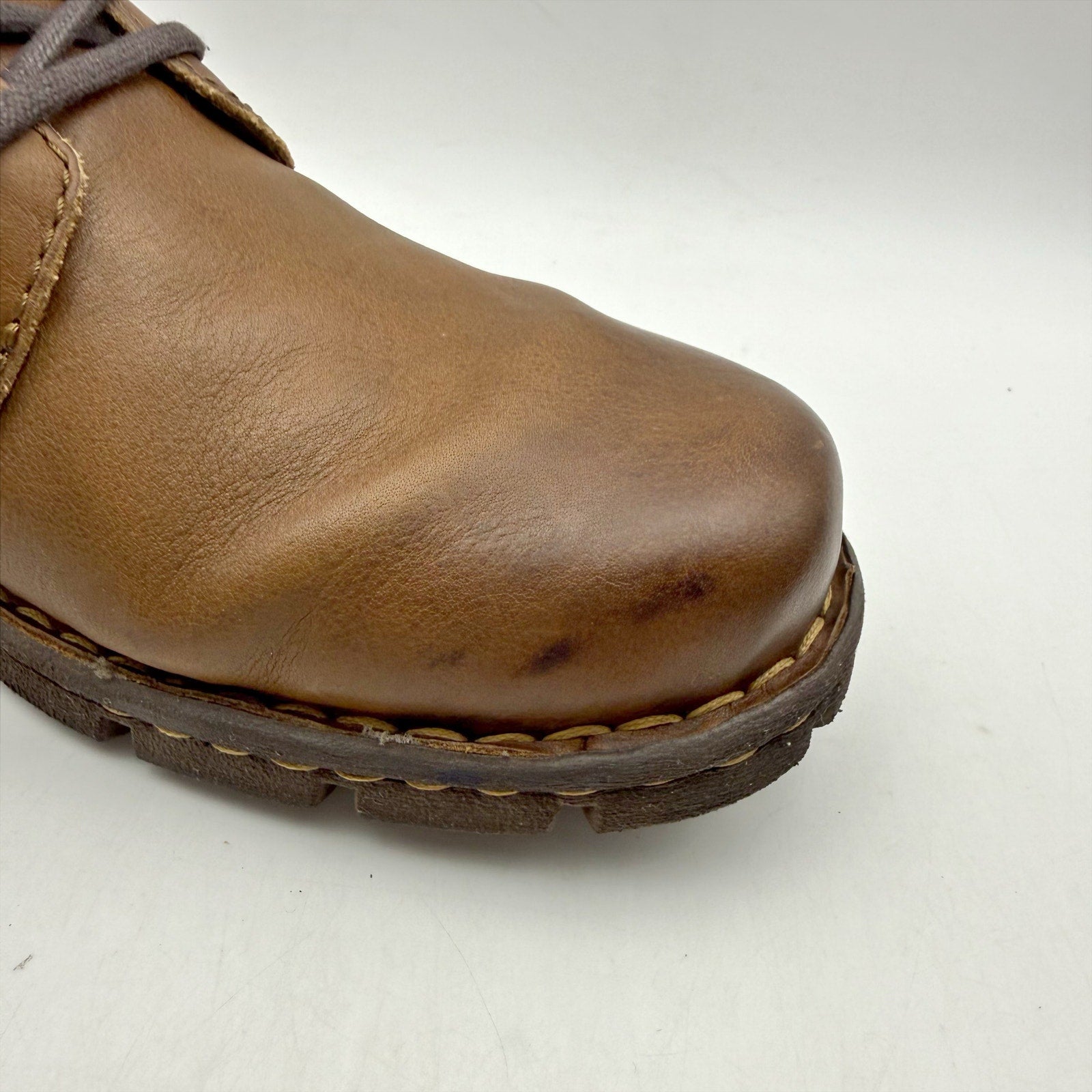 Born Mens Soledad Shoes US 9.5 M EU 42.5 Brown Leather Lace Up Casual NWOB