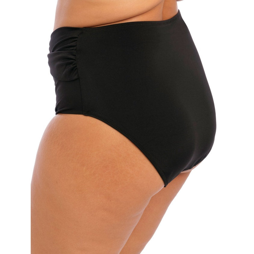 ELOMI Women's Magnetic Twist Front Swim Bottom Size 20 Black High Waist NWT